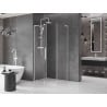 Mexen Velar L Duschkabine, schiebbar 100 x 80 cm, transparent, weiß - 871-100-080-03-20