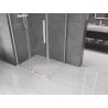 Mexen Velar L Duschkabine, schiebbar 100 x 80 cm, transparent, weiß - 871-100-080-03-20