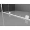 Mexen Velar L Duschkabine, schiebbar 100 x 80 cm, transparent, weiß - 871-100-080-03-20