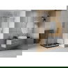 Mexen Rio vierkante douchecabine 80 x 80 cm, transparant, chroom + platte douchebak, zwart - 860-080-080-01-00-4070