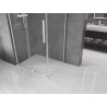 Mexen Velar L lükandustega dušinurk 110 x 120 cm, läbipaistev, valge - 871-110-120-03-20