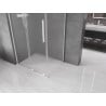 Mexen Velar L cabine de douche coulissante 90 x 85 cm, givrée, blanche - 871-090-085-33-20