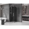 Mexen Velar L Sliding Shower Cabin 110 x 110 cm, Graphite, White - 871-110-110-43-20