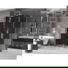 Mexen Velar L Duschkabine zum Schieben 100 x 110 cm, Graphit, Weiß - 871-100-110-43-20