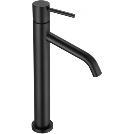 Mexen Rumba hoher, schwarzer Waschtischarmatur - 73510-70