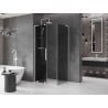 Mexen Velar L sliding shower cabin 100 x 85 cm, graphite, white - 871-100-085-43-20