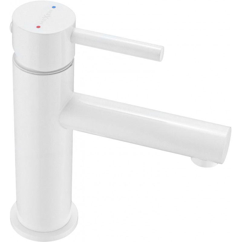 Mexen Elba grifo de lavabo, blanco - 74100-20