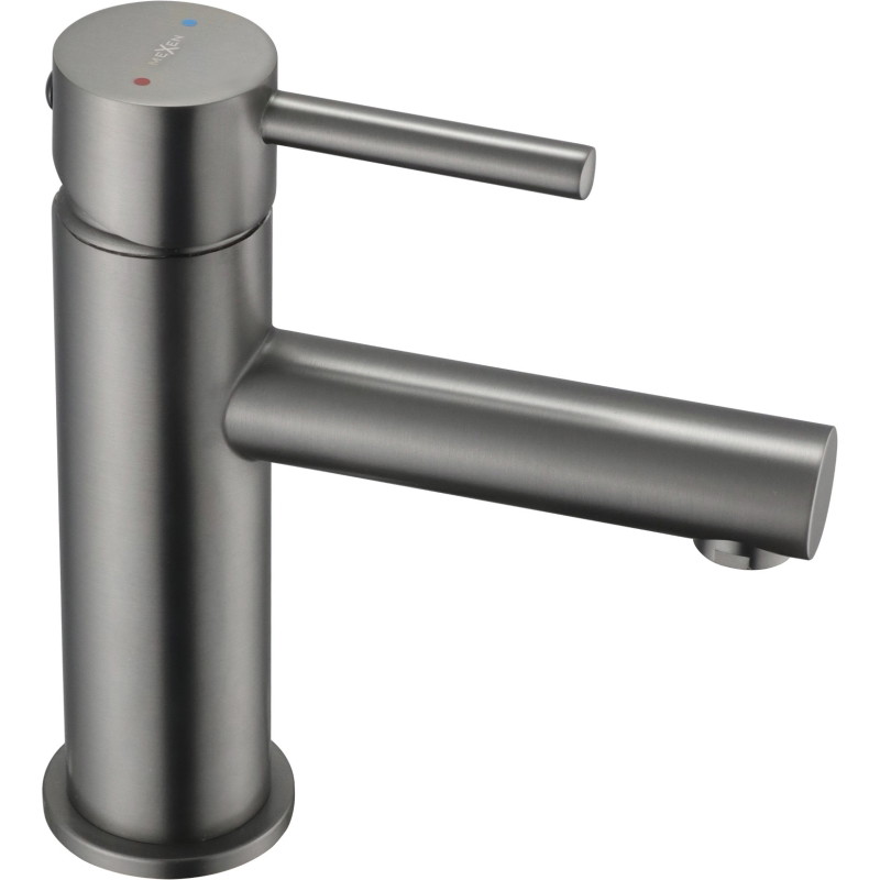 Mexen Elba rubinetto lavabo, grigio canna spazzolato - 74100-66