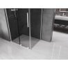 Mexen Velar L sliding shower cabin 110 x 80 cm, graphite, white - 871-110-080-43-20