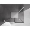 Mexen Velar L cabine de douche coulissante 110 x 85 cm, graphite, blanc - 871-110-085-43-20