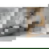 Mexen Rio καμπίνα ντους ημικυκλική 90 x 90 cm, διαφανή, χρώμιο + λεκάνη Flat,