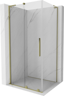 Mexen Velar L klizna tuš kabina 90 x 80 cm, prozirna, zlatna - 871-090-080-03-50