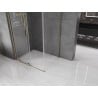 Mexen Velar L Duschkabine, verschiebbar, 100 x 80 cm, transparent, gold - 871-100-080-03-50