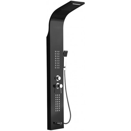 Mexen Ardo Duschpaneel mit Auslauf, schwarz - 7617-04-70