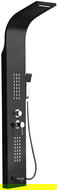 Mexen Ardo shower panel with spout, black - 7617-04-70