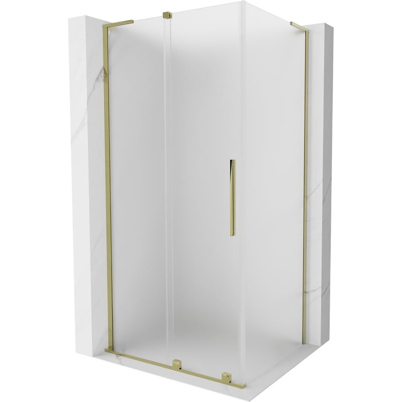 Mexen Velar L lükand dušinurk 90 x 120 cm, matt, kuldne - 871-090-120-33-50