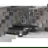 Mexen Velar L douchecabine schuifdeur 90 x 120 cm, matglas, goud - 871-090-120-33-50