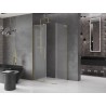 Mexen Velar L klizna tuš kabina 90 x 120 cm, mrazna, zlatna - 871-090-120-33-50