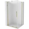 Mexen Velar L Gleittür-Duschkabine 100 x 70 cm, matt, gold - 871-100-070-33-50