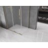 Mexen Velar L sliding shower enclosure 100 x 85 cm, frost, gold - 871-100-085-33-50