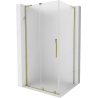 Mexen Velar L cabine de douche coulissante 120 x 110 cm, dépoli, or - 871-120-110-33-50