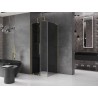 Mexen Velar L klizna tuš-kabina 100 x 100 cm, grafit, zlatna - 871-100-100-43-50