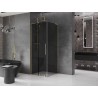 Mexen Velar L lükandustega dušinurk 120 x 120 cm, grafiit, kuldne - 871-120-120-43-50