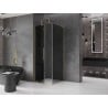 Mexen Velar L cabine de douche coulissante 120 x 120 cm, graphite, or - 871-120-120-43-50