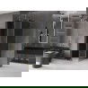 Mexen Velar L douchecabine schuifdeur 120 x 120 cm, grafiet, goud - 871-120-120-43-50