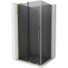 Mexen Velar L douchecabine schuifdeur 100 x 85 cm, grafiet, goud - 871-100-085-43-50