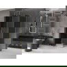 Mexen Velar L douchecabine schuifdeur 100 x 85 cm, grafiet, goud - 871-100-085-43-50