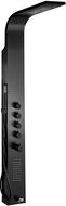 Mexen Timor shower panel with spout, black - 7621-04-70