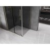 Mexen Velar L shower enclosure sliding 110 x 70 cm, graphite, gold - 871-110-070-43-50