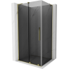 Mexen Velar L Schiebeduschkabine 110 x 120 cm, Graphit, Gold - 871-110-120-43-50