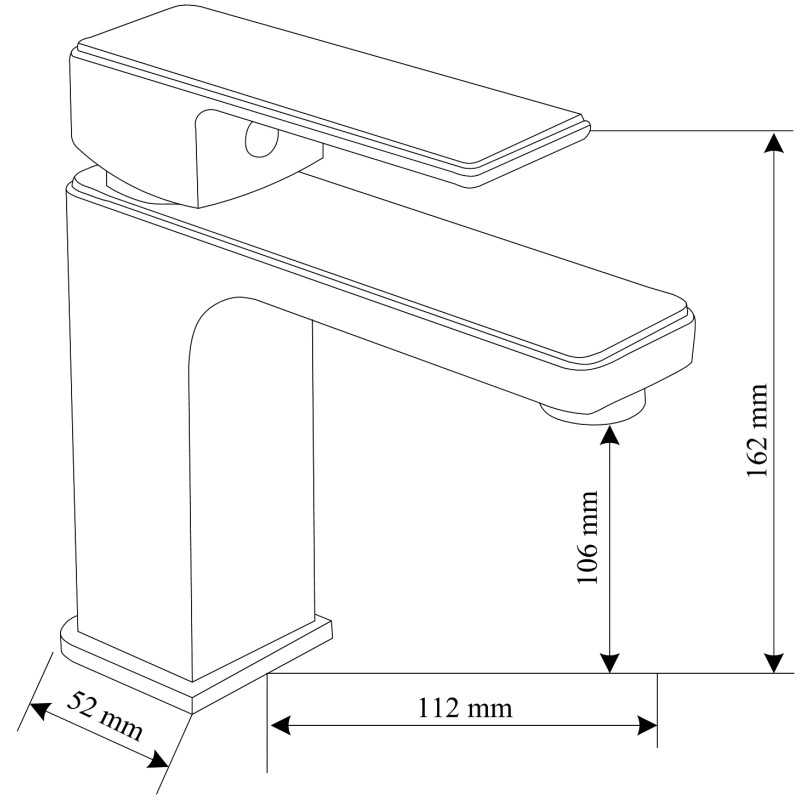 Mexen Mino DQ77 vannikomplekt, must - 72403DQ77-70