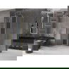 Mexen Velar L douchecabine schuifdeur 120 x 120 cm, transparant, goud geborsteld - 871-120-120-03-55