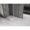 Mexen Velar L cabine de douche coulissante 90 x 70 cm, transparent, or brossé - 871-090-070-03-55