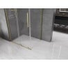 Cabine de douche coulissante Mexen Velar L 90 x 75 cm, transparente, or brossé - 871-090-075-03-55