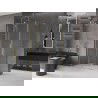 Mexen Velar L douchecabine schuifbaar 100 x 85 cm, transparant, geborsteld goud - 871-100-085-03-55