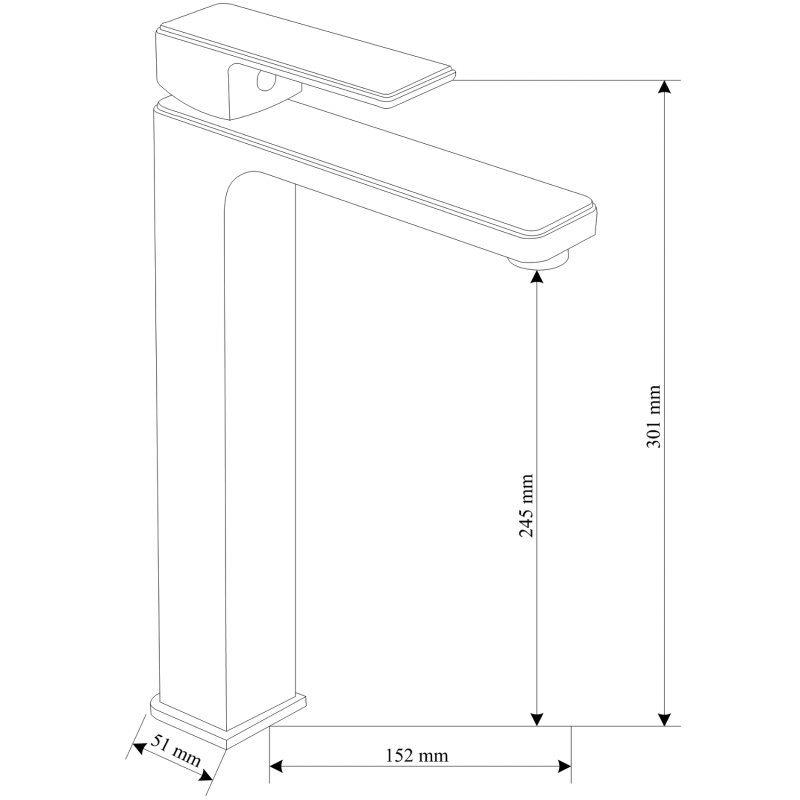 Mexen Mino R72 conjunto de bañera, negro - 72413R72-70