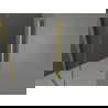 Mexen Velar L douchecabine schuifbaar 100 x 85 cm, transparant, geborsteld goud - 871-100-085-03-55