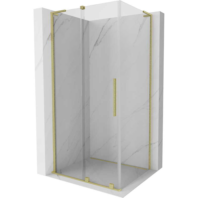 Mexen Velar L kabina prysznicowa rozsuwana 110 x 85 cm, transparent, złota szczotkowana - 871-110-085-03-55
