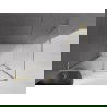 Mexen Velar L συρόμενη ντουζιέρα 110 x 80 cm, διάφανη, βουρτσισμένο χρυσό