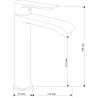 Mexen Pecos R75 vannikomplekt, kroom - 72713R75-00