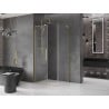 Cabine de douche coulissante Mexen Velar L 120 x 80 cm, transparent, doré brossé - 871-120-080-03-55