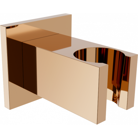 Mexen Cube douchehouder, roze goud - 79350-60