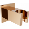 Mexen Cube douchehouder, roze goud - 79350-60
