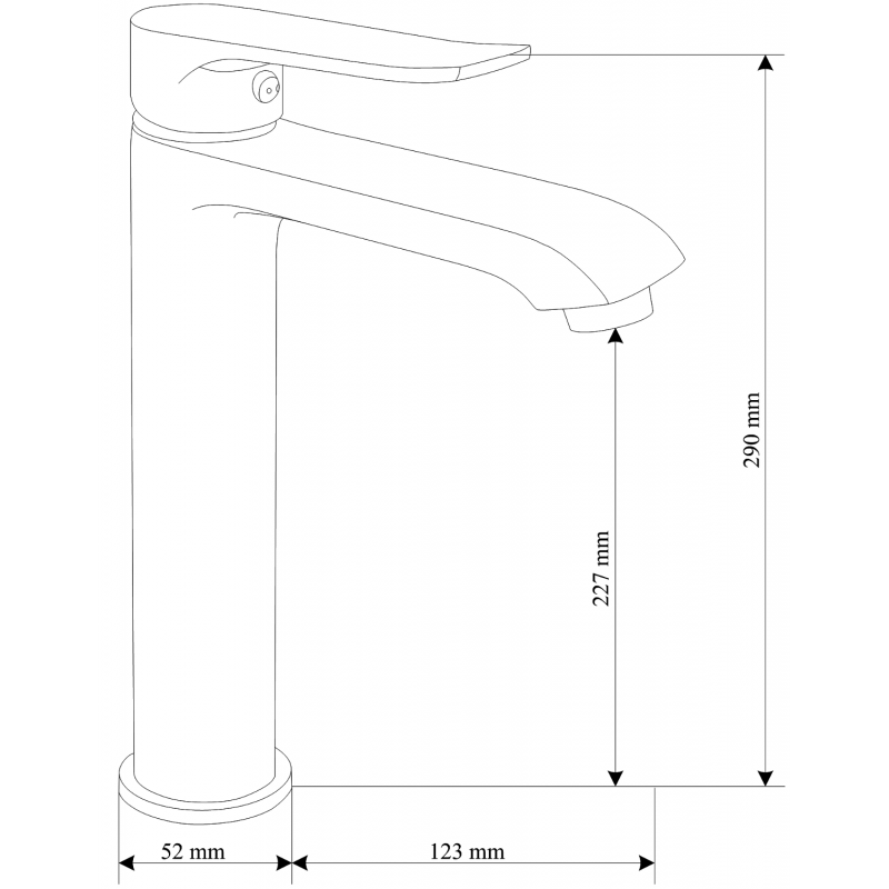 Mexen Pecos R40 badkarsset, krom - 72713R40-00
