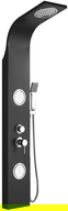 Mexen Gros douchpaneel, zwart - 7619-03-70