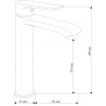 Mexen Pecos DQ40 Duschset, Chrom - 72714DQ40-00